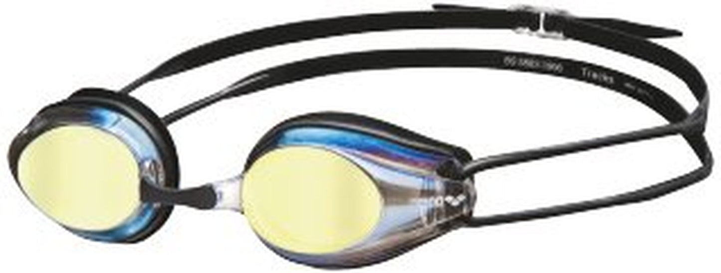 Arena Tracks Mirror Swimming Goggles in Blue-Blue-Green, Adjustable Size