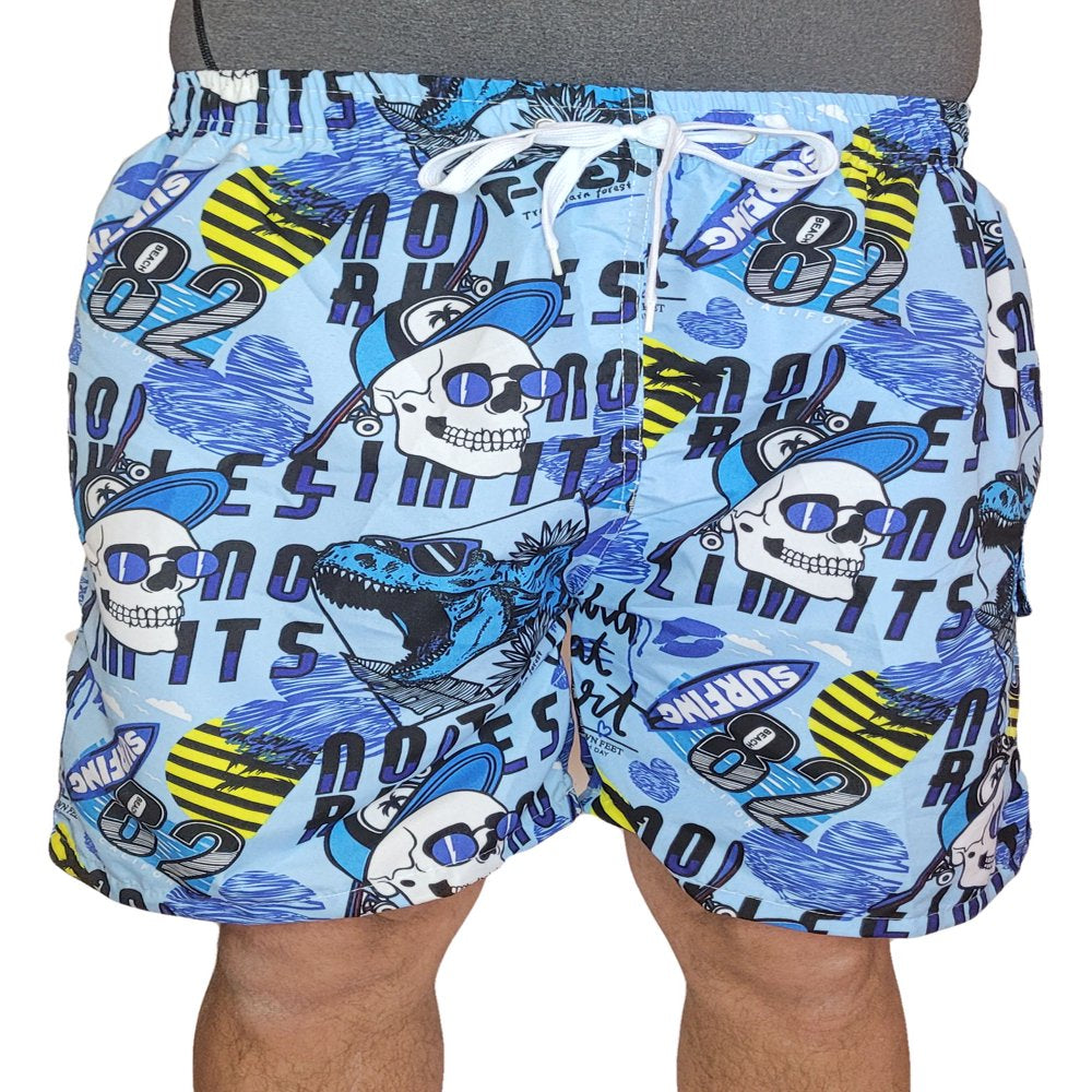 Men'S 3 Pockets Cargo Swim Shorts Swimming Trunks Swimwear Suit, Beach Surf Boad Summer Wear, All Solid Colors