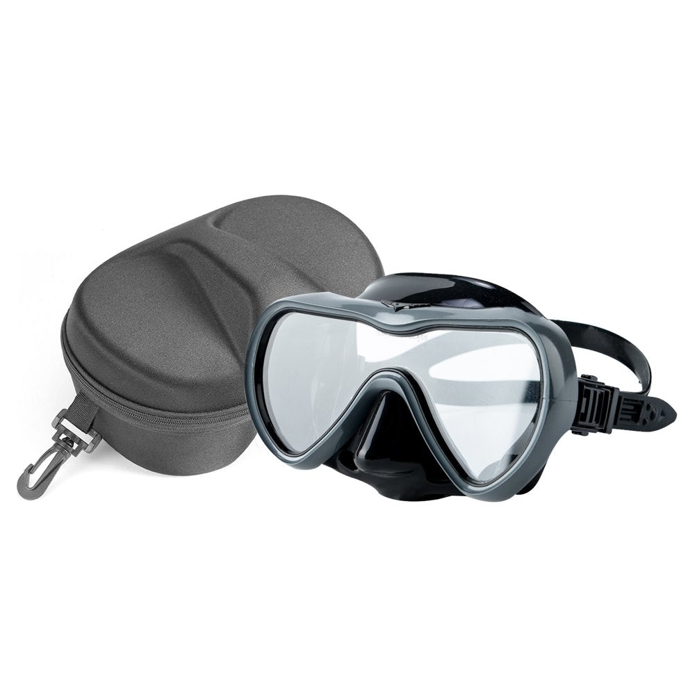 Rongbenyuan Adult Swimming Mask Goggles with Nose Cover Diving Scuba Snorkel Mask for Men Women(Blue)