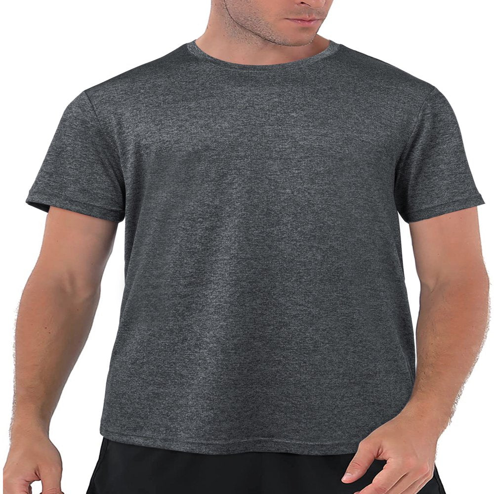 LELINTA Men'S Short Sleeve Rashguard Mens Rashguard UPF 50+ Swimwear Swim Shirt Short Sleeved Tops Blue / Black