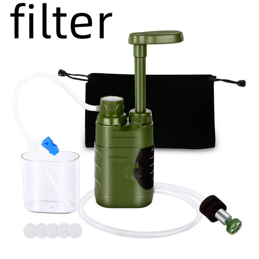 Outdoor Personal Water Purifier, Camping Portable Filter Survival Drinking Fountain, Outdoor Water Purifier - Blue Force Sports