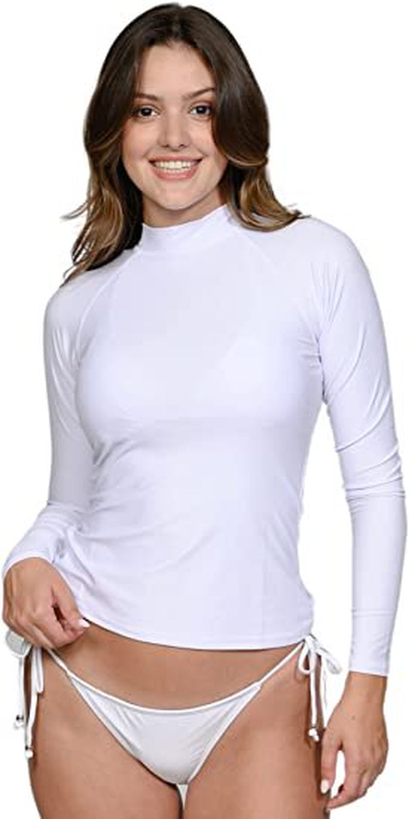 INGEAR Women'S UV Sun Protection Long Sleeve Rash Guard Wetsuit Swimsuit Beach Top Swim, Neon Colors , Stylish Swimwear