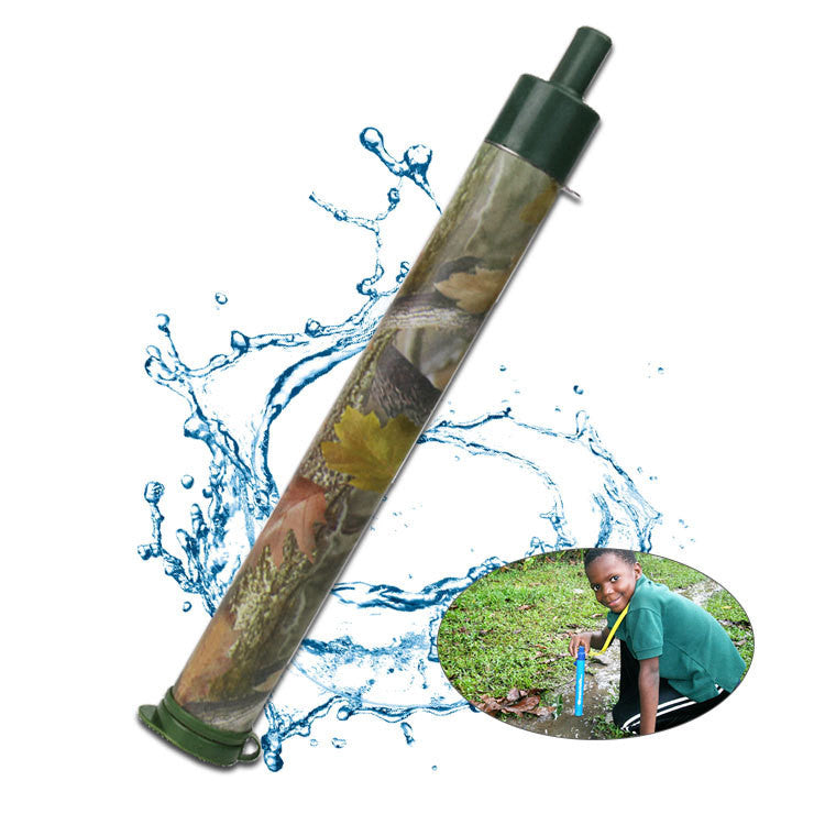 A-type camping wild drink outdoor water purification straw - Blue Force Sports