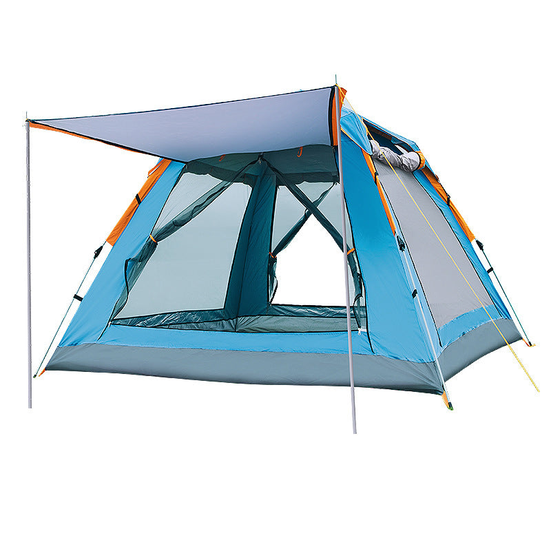 Fully Automatic Speed  Beach Camping Tent Rain Proof Multi Person Camping - Blue Force Sports