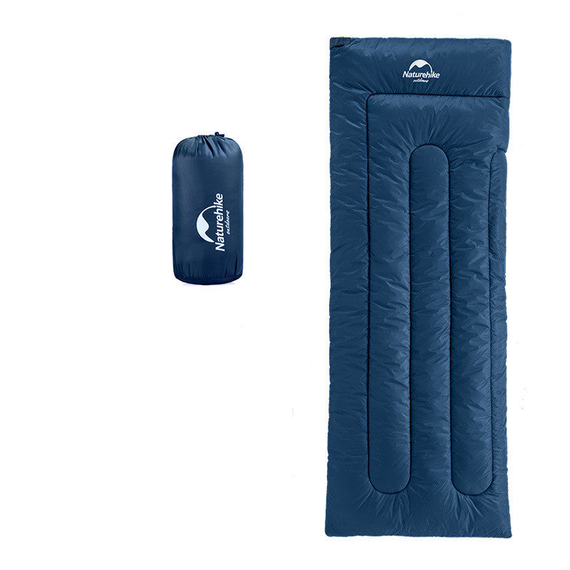 Camping Thin Portable Envelope Cotton Sleeping Bag - Blue Force Sports