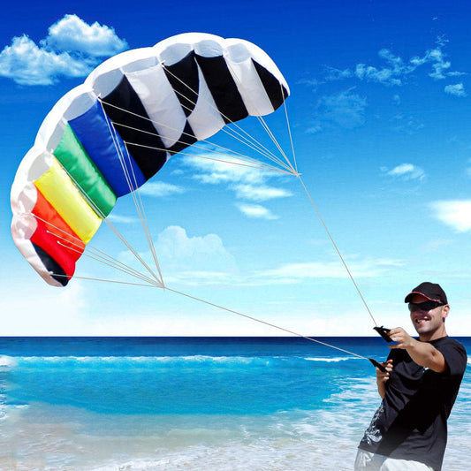1.4M Kite, Easy to Fly Kiteboarding Dual Line Adults Giant Rainbow Paragliders Kitesurfing Parafoil Kites Prism Efoil Foil Hydrofoil Kite Entertainment