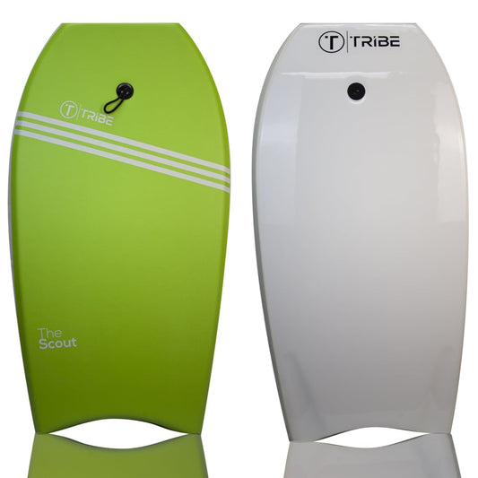 The Scout Bodyboard 39' by Tribe Boards - Apple Green / White / White