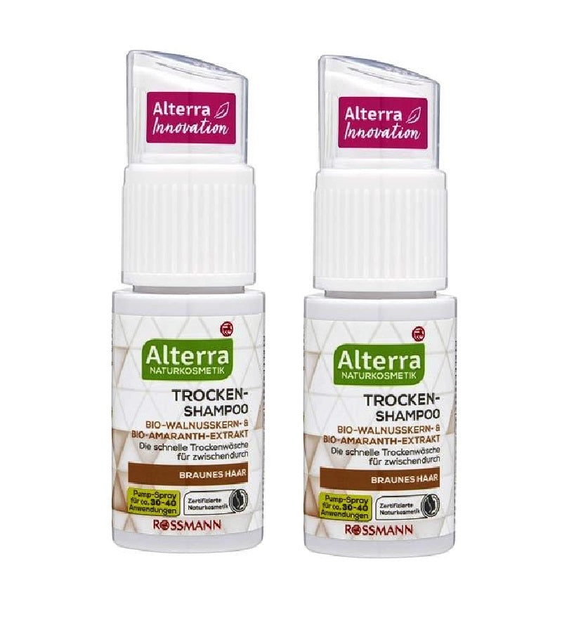 2xPack Alterra Brown Hair Dry Shampoo - 40 g