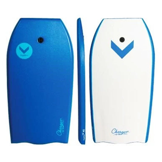 Hydro Charger 38 EPS Bodyboard with leash - Blue deck/ Blue rails / White bottom
