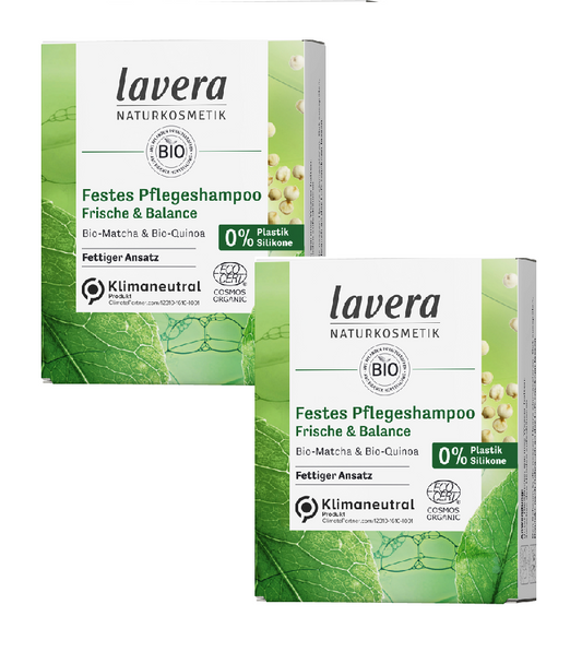 2xPack Lavera Freshness & Balance Solid Hair Shampoo - 100 g
