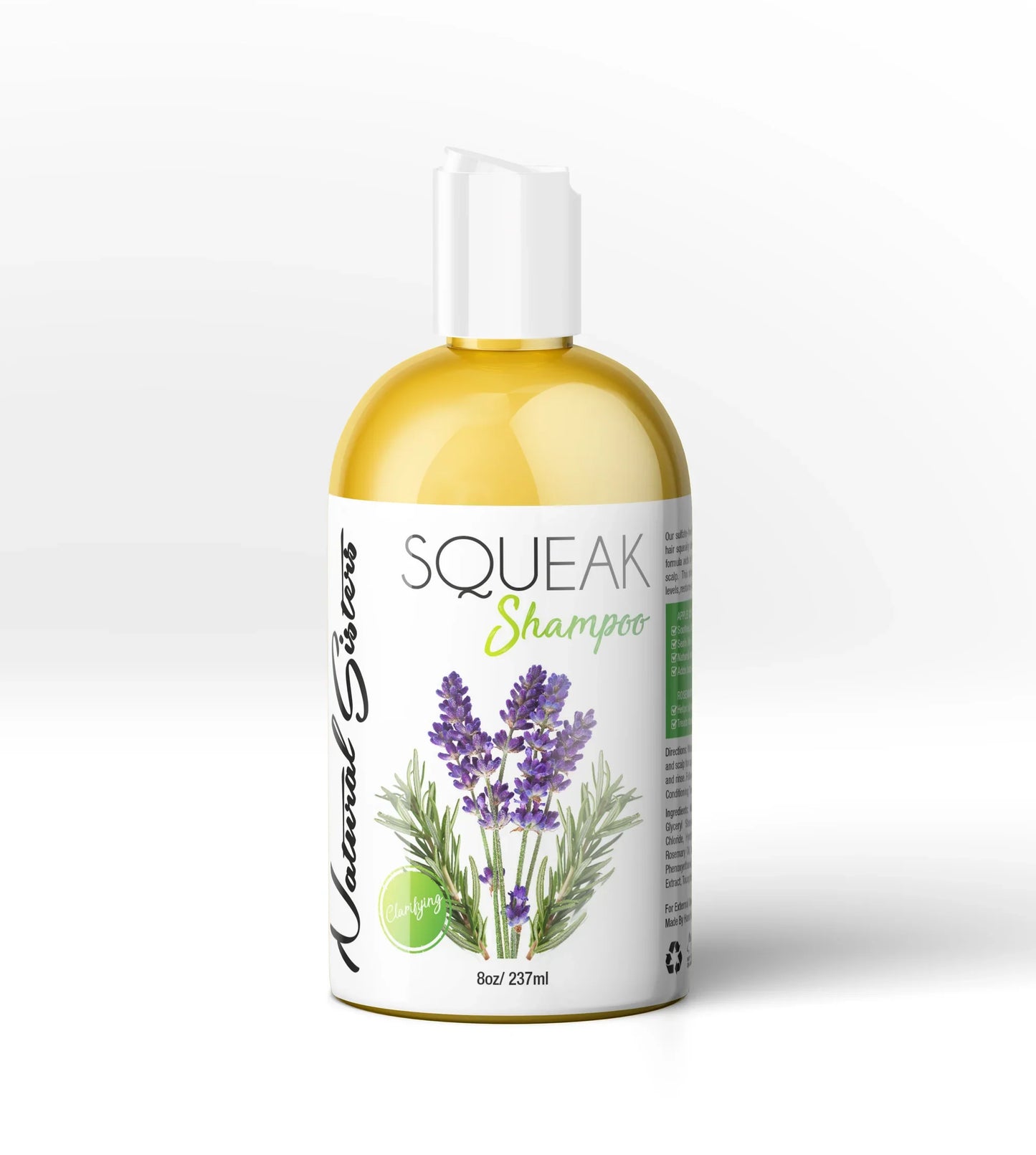 NATURAL SISTERS | ACV Squeak Clarifying Shampoo 4oz