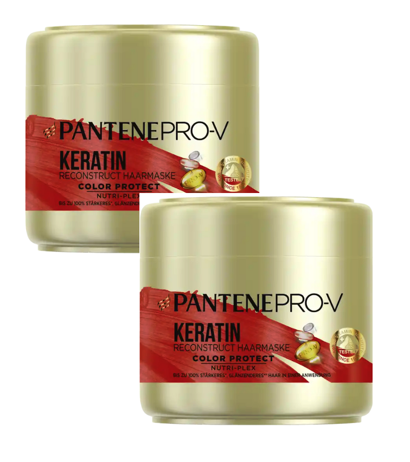 2xPack Pantene Pro-V Color Protect Keratin Intensive Hair Mask  - 600 ml