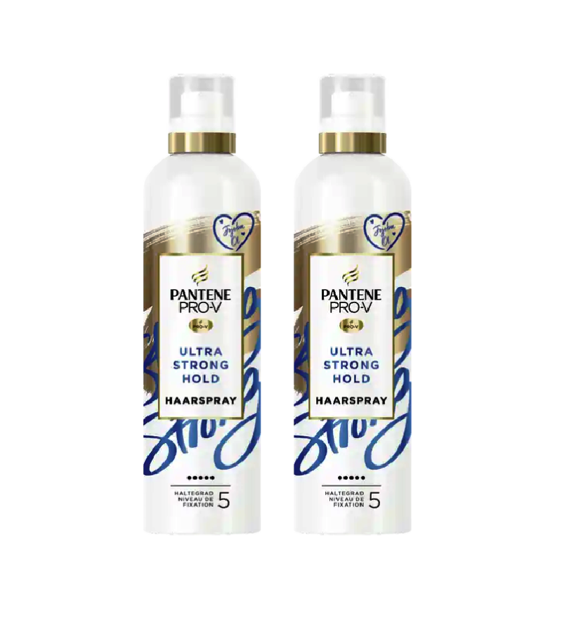 2xPack Pantene Pro-V Ultra Strong Hold Hair Lacquer with Strong Fixation - 500 ml