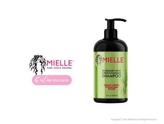 MIELLE ROSEMARY MINT STRENGTHENING SHAMPOO INFUSED W/ BIOTIN & ENCOURAGING GROWTH 12oz