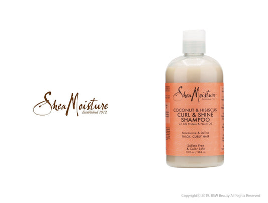 SHEA MOISTURE COCONUT & HIBISCUS CURL & SHINE SHAMPOO 13oz