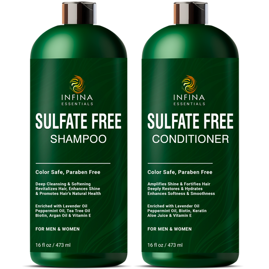 Sulfate-Free Shampoo and Conditioner Set (16 fl oz)