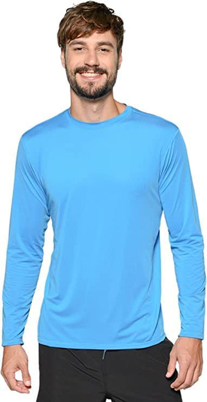 INGEAR Mens Beathable Swim Shirts Mens Sun Shirts Mens Long Sleeve Rash Guard Workout Shirts