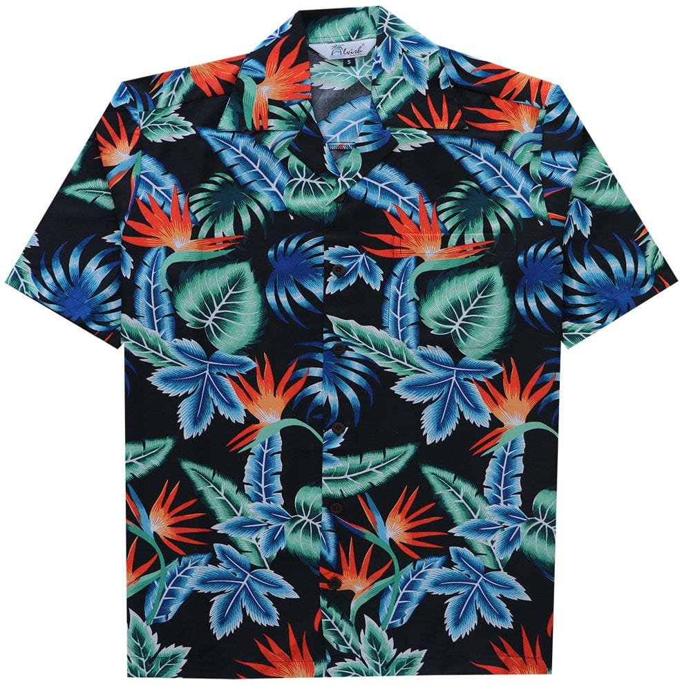 Aloha Hawaiian Shirts for Men 57 Flower Dress for Tropical Party Turquoise 4XL