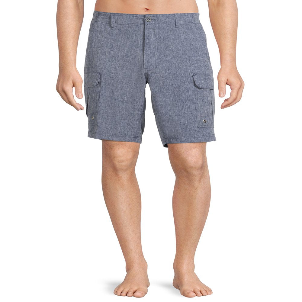 George Men’S and Big Men’S 9” Cargo Swim Shorts, up to Size 5XL