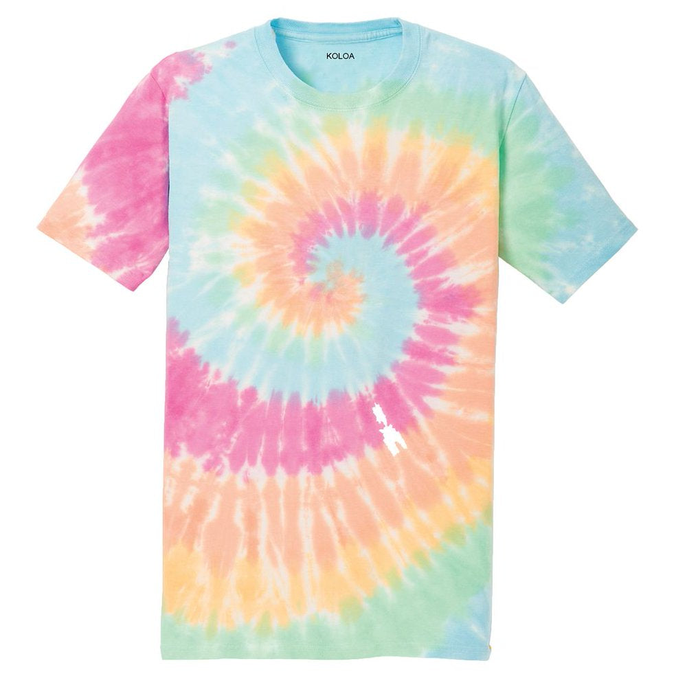 Koloa Surf Co. Colorful Tie-Dye Men'S T-Shirt, Rainbow 4XL