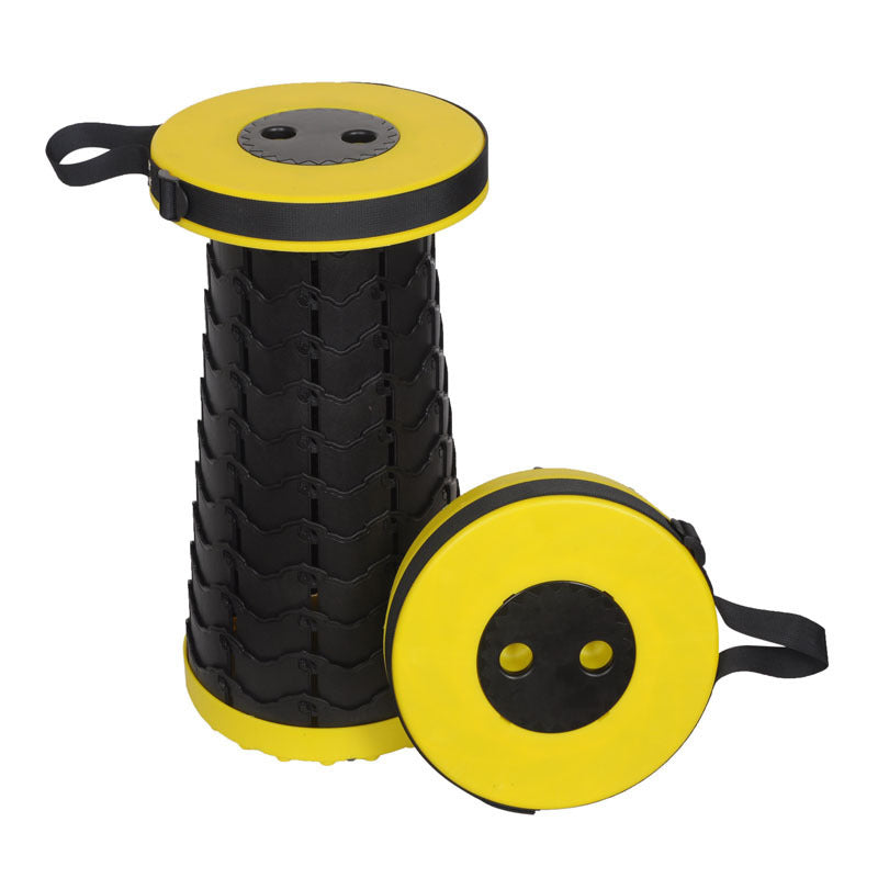 Outdoor Fishing Line Portable Telescopic Stool Multifunctional Plastic Folding Stool - Blue Force Sports