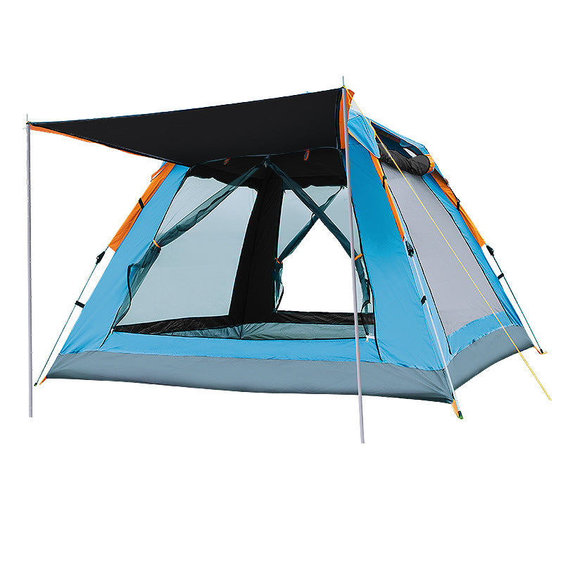 Fully Automatic Speed  Beach Camping Tent Rain Proof Multi Person Camping - Blue Force Sports