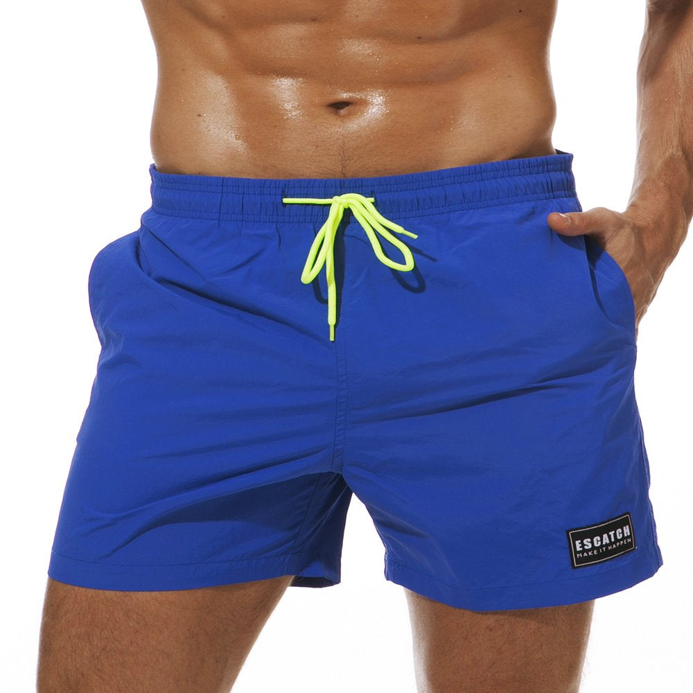 New Men Swim Trunks Shorts Pants Board Shorts Boardshorts Swimwear Swimsuit Beachwear Casual Surfing Swimming Bathing Suit Quick Dry Summer Green XS