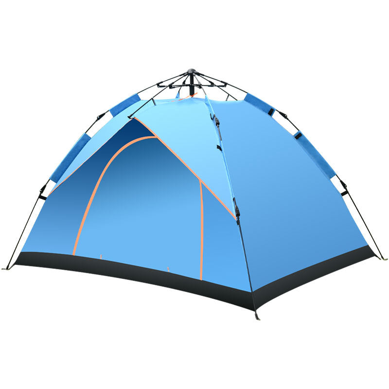 Camping Outdoor Travel Double-decker Automatic Tent - Blue Force Sports