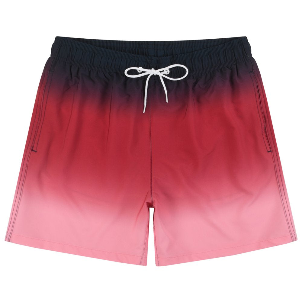 HANMUN Mens Swim Trunks Quick Dry Swim Shorts with Mesh Lining Funny Beach Shorts Swimwear Bathing Suits with Pockets