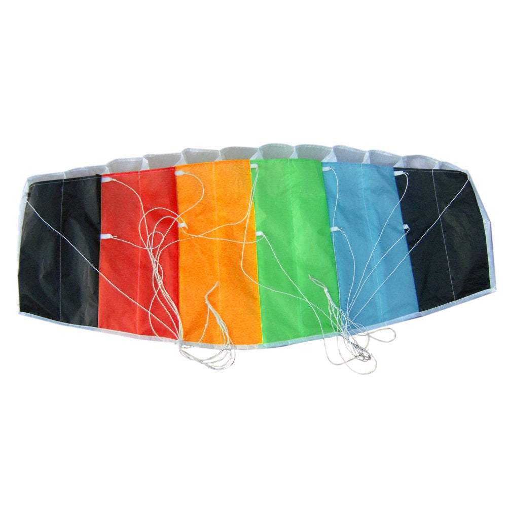 Romacci 3.3/5/6.6/8.9Ft Colorful Double Flying Line Wing Stunt Power Soft Giant Flying Sports Beach