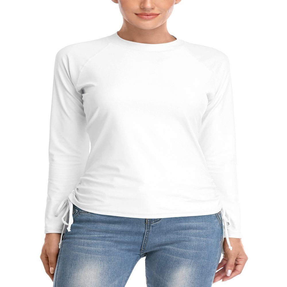 Charmo Rash Guard Women Long Sleeve Rashguard UV Sun Protection Swimwear Banded Swimsuit