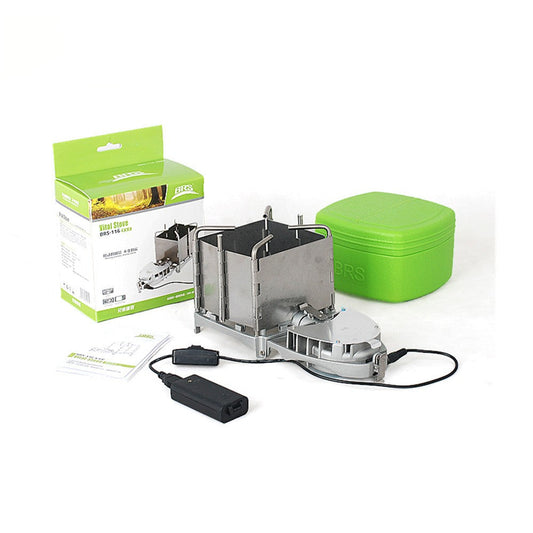 Outdoor Portable Stainless Steel Wood Stove Folding Camping - Blue Force Sports