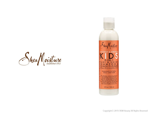 SHEA MOISTURE COCONUT & HIBISCUS KIDS 2-IN-1 CURL & SHINE SHAMPOO & CONDITIONER 8oz