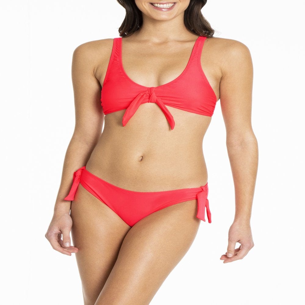 Cyn & Luca Juniors' Bailey Tie Front Swimsuit Bikini Top