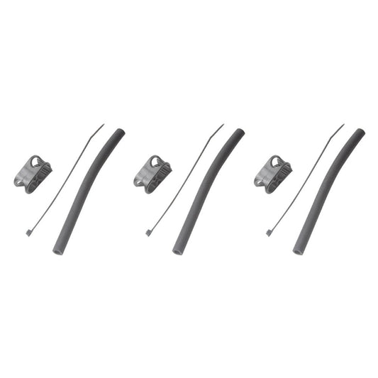 3X Durable Nylon Replacement Kiteboard Kitesurfing Kite One Pump Valve Hose Clamp Kit