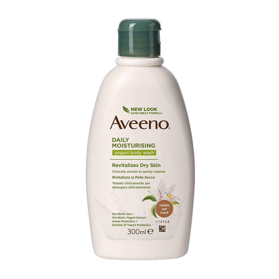 AVEENO® DAILY MOISTURISING BATH AND SHOWER WITH YOGURT, VANILLA AND OAT SCENTED