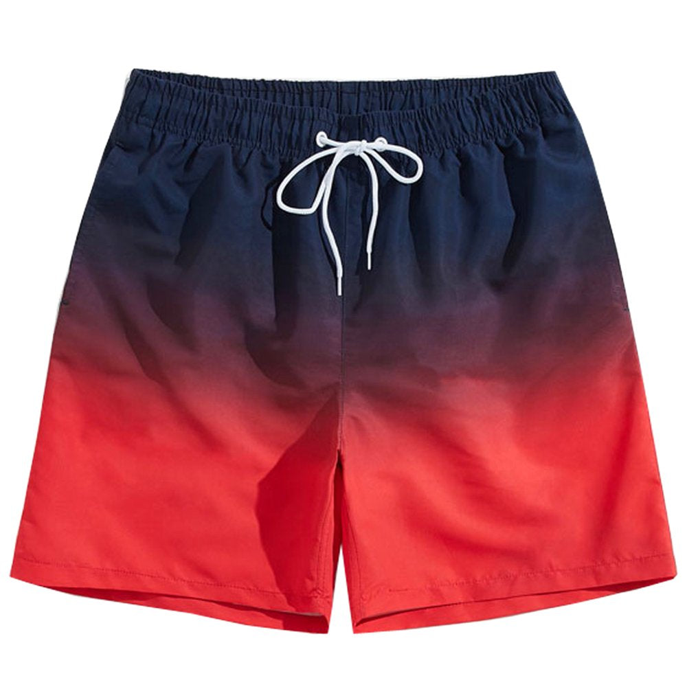 HANMUN Mens Swim Trunks Quick Dry Swim Shorts with Mesh Lining Funny Beach Shorts Swimwear Bathing Suits with Pockets