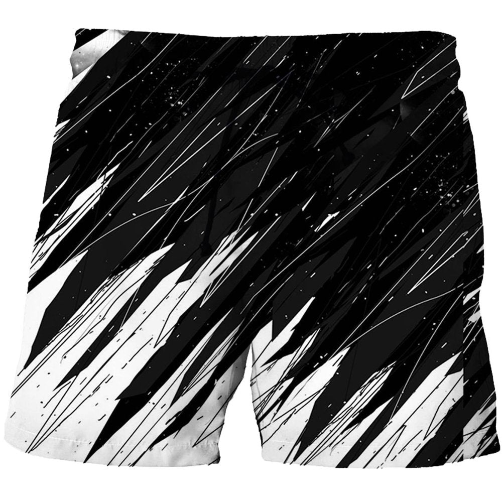 Transer Mens Quick Dry Printed Short Swim Trunks with Mesh Lining Swimwear Bathing Suits