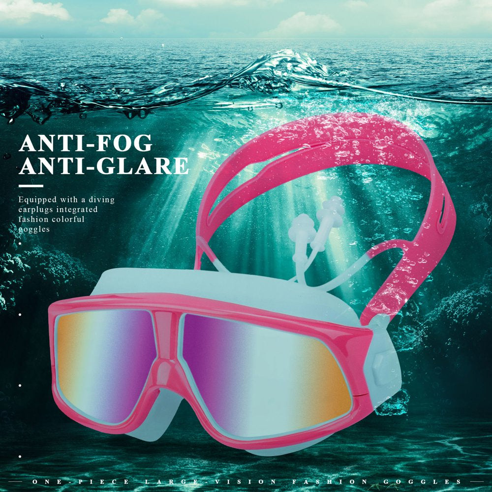 CIPACHO Kid Size Goggles, Anti-Fo Swim Mask Swimming Glasses with Plating Lens for Child