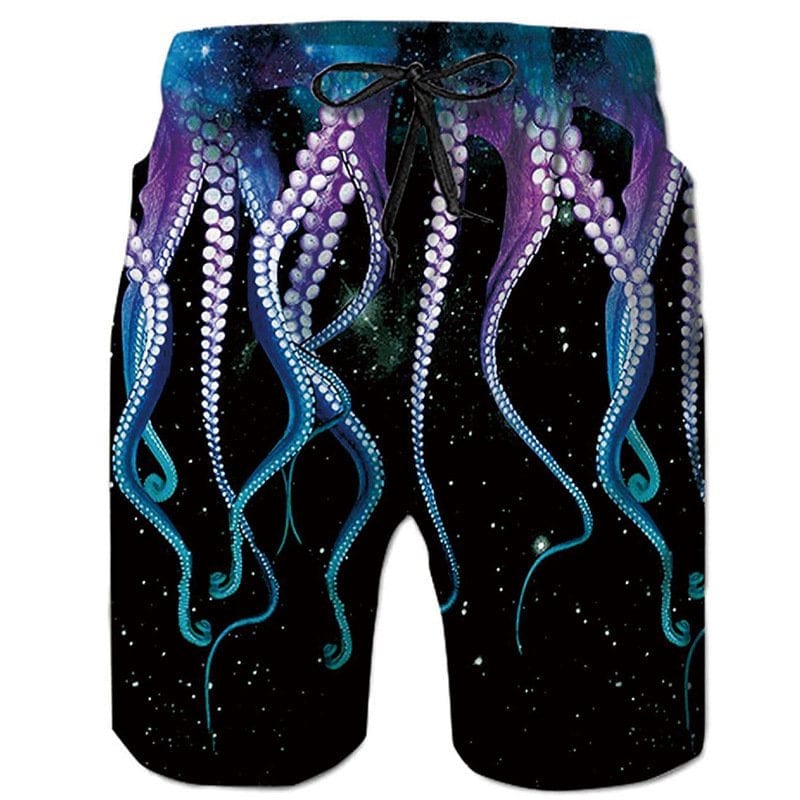 Ecosprial 3D Swim Board Shorts Male Water Sports Swimwear Swim Trunks Swimming Costume for Mens with Side Pocket