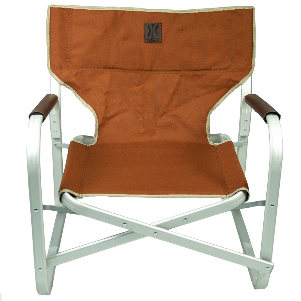 Kijaro Anza-Borrego Orange Repreve Fabric Native Adult Low Pro Director'S Camping Chair