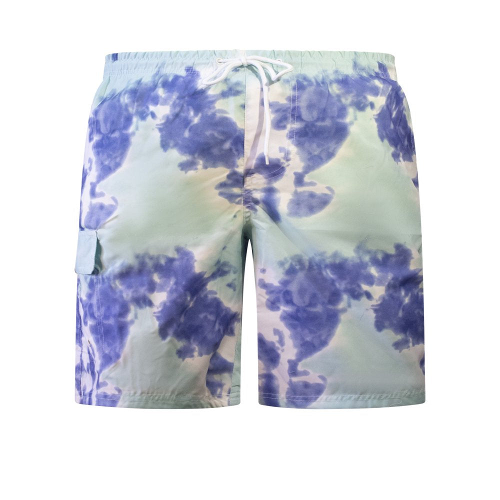 North 15 Big Boy'S Quick Dry Beach Swim Trunks Shorts with Cargo Pokcets-5104B-Blk/Red-14-16