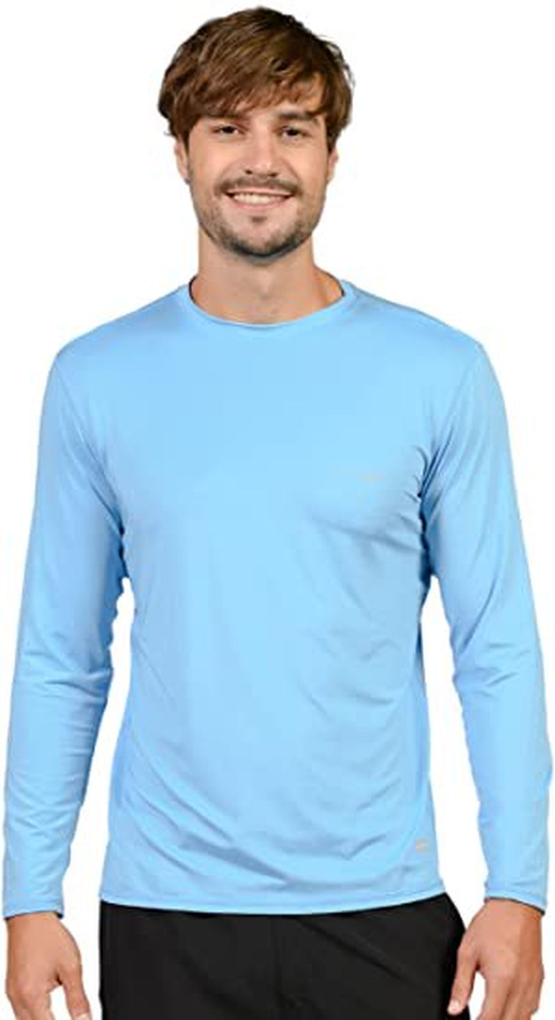 Wave Runner Swim Shirts for Men Uv Sun Protective Rash Guard Workout Shirts Quick Dry Outdoor Shirt for Fishing, Running