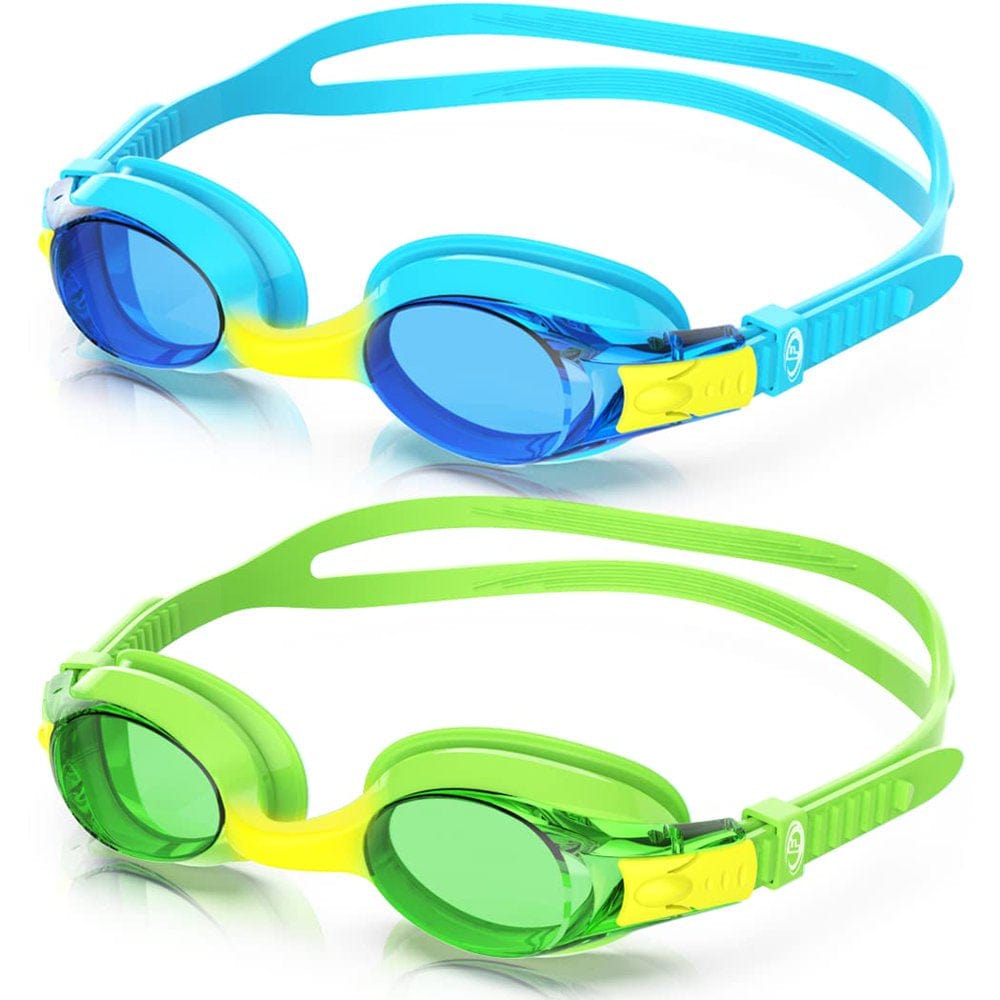 Findway Kids Swim Goggles, 2 Pack Kids Swimming Sport Goggles No Leaking Youth Girls Boys for Age 4-16