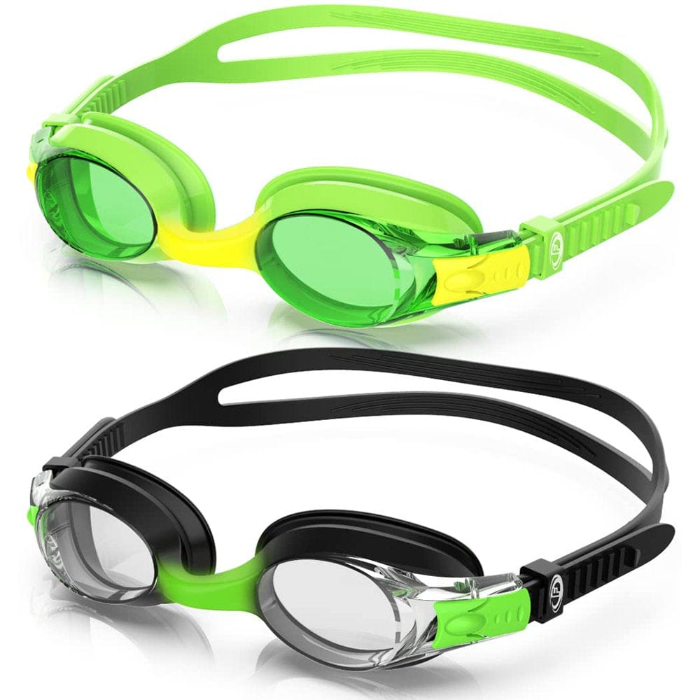 Findway Kids Swim Goggles, 2 Pack Kids Swimming Sport Goggles No Leaking Youth Girls Boys for Age 4-16
