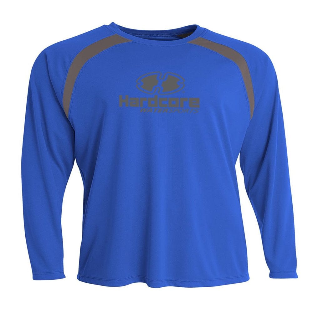 Hardcore Men'S Long Sleeve Loose Fit Rash Guard Surf Shirt Water Sports Swimwear