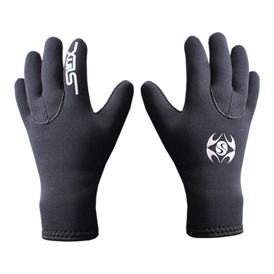 Hemoton 1 Pair 3Mm Neoprene Scuba Dive Gloves Swim Gloves Elastic Warm Non-Slip Snorkel Gloves Wetsuit Gloves Snorkeling Equipment for Winter Swim Diving Spearfishing - Size XL (Black)