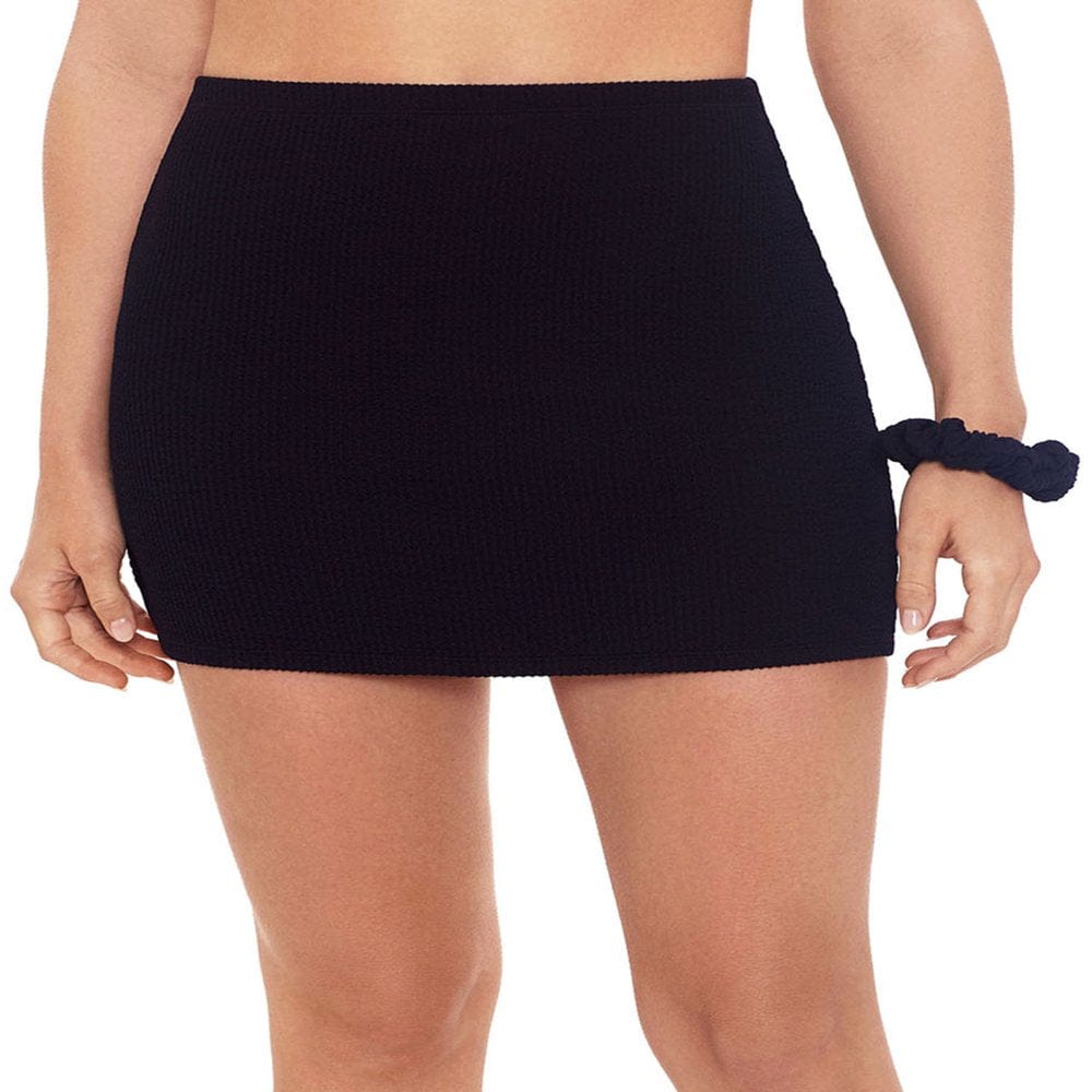 Hit Rewind Junior Crinkle Mini Skirt Coverup with Scrunchy