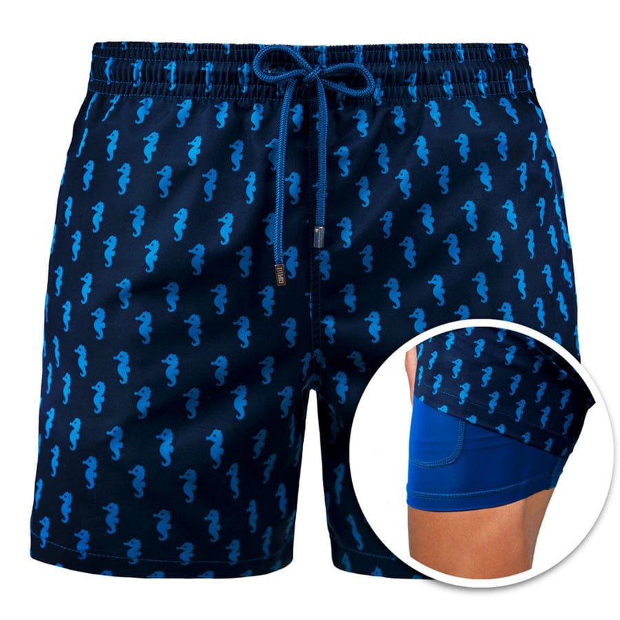 Inadays Men'S Swim Trunks with Mesh Lining Quick Dry Sports Shorts Beach Shorts Boardshorts Bathing Suit Swimwear, M-2XL