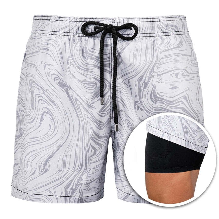 Inadays Men'S Swim Trunks with Mesh Lining Quick Dry Sports Shorts Beach Shorts Boardshorts Bathing Suit Swimwear, M-2XL